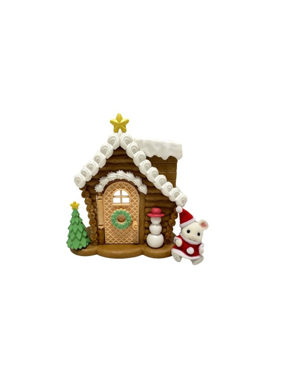 Sylvanian Families Christmas set Santa Mouse Gingerbread House Japan Rare Smoke